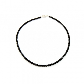 Onyx Necklace - Black Small Round Beads
